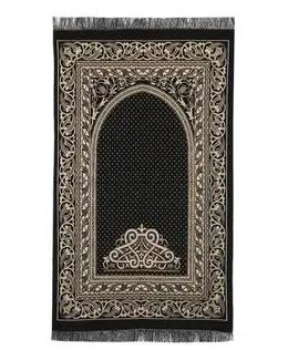 Manasek Cotton Prayer Mat (Black)