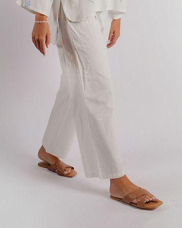 مشكاة بنطلون (صفاء) - اوف وايت