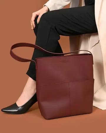 Mishkat Wine Red Shoulder Bag