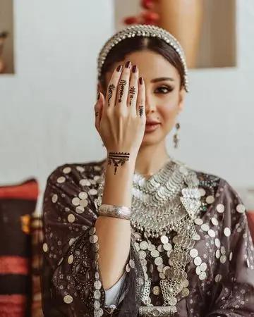 سنسي ملصق حناء (نقشة)