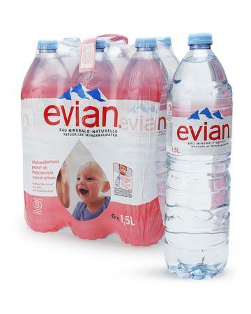 Evian Mineral Water Bundle (6 pcs)
