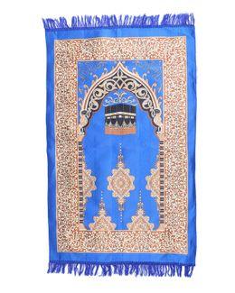 مناسك سجادة صلاة (مكة) من البوليستر - أزرق