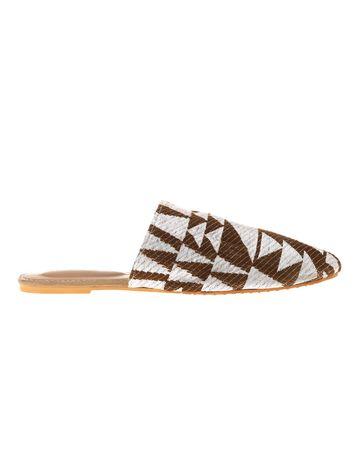 Mishkat Mules for Women (Brown & Silver) - 42 EU