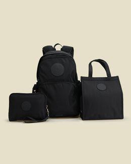 عابر سبيل مجموعة هدايا رحلة المغامرات - 3 حقائب - أسود