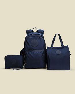 عابر سبيل مجموعة هدايا رحلة المغامرات - 3 حقائب - أزرق داكن