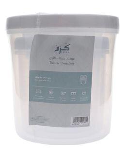 كرم طقم حافظات طعام مكونة من 4 قطع بسعة 3330 مل - متنوعة