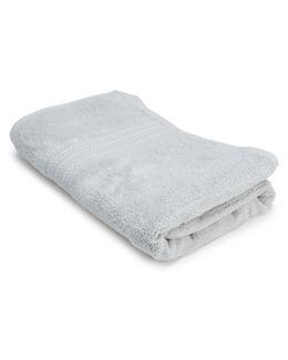 Al Karam Solid Zero Twist Dobby Terry Bath Sheet (Light Gray)