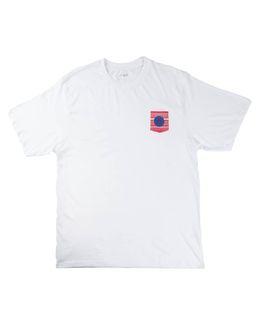 Hnak Camel T-shirt with Red Palm Pocket