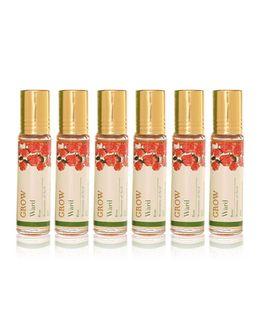 Jad Grow Ward Rose Unisex Roll-On Perfume 10 ml (Pack-of-6)