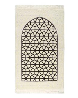 Manasek Tranquil Acrylic Prayer Mat with Bag (Grey)