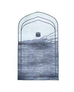 مناسك سجادة صلاة المحراب مصنوعة من البوليستر - رمادي