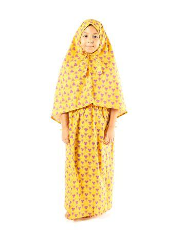 مناسك طقم شرشف صلاة من قطعتين للأطفال - أصفر - 2-3 سنوات