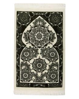 Manasek Grounded Acrylic 008 Prayer Mat with Bag (Nut Green)