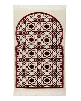 Manasek Aim Acrylic Prayer Mat with Bag (Maroon)