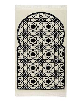 Manasek Aim Acrylic Prayer Mat with Bag (Navy Blue)