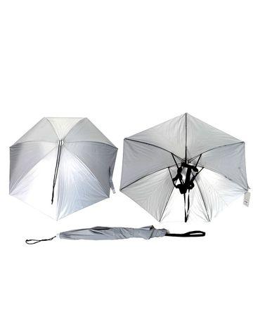 مناسك مظلة رأس من البوليستر - رمادي - H007