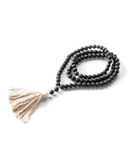 Min Maadan Alensan Lava Stone & Jute Tassel Diffuser Subha Beads