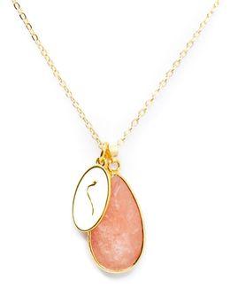 من معدن الإنسان سلسلة الخط العربي بحجر الأرثوكلاز الأحمر