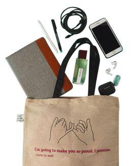 من معدن الإنسان حقيبة توت (وعد) - بيج