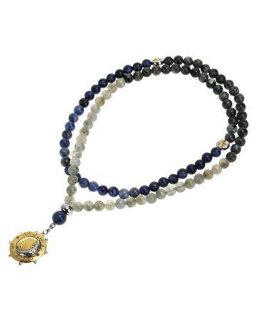 من معدن الإنسان سبحة (يولج) - 6 ملم - 99 خرزة بألوان الليل