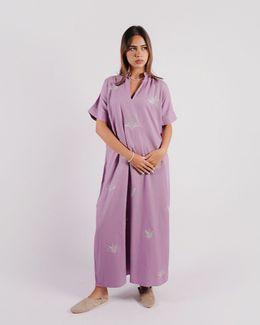 مشكاة جلابية مقصبة - بنفسجي - XS