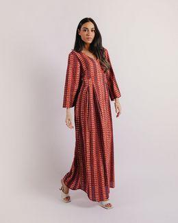 Mishkat Everyday Dress With Bag (Brown) - XL