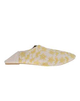 Mishkat Faseelah Seedling Babouche Slippers (White) - 40-41 EU