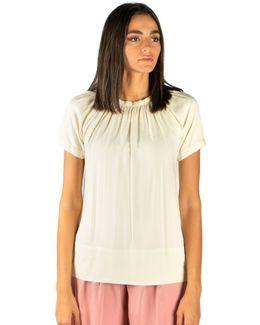 مشكاة بلوزة بأكمام قصيرة - سكري - L