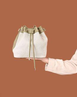 مشكاة حقيبة كتف ذا شوبر مصنوعة من الجلد النباتي - للنساء - أخضر