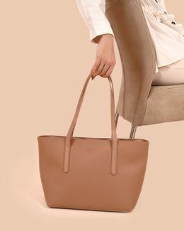 مشكاة حقيبة توت ذا توت مصنوعة من الجلد النباتي - للنساء - بني