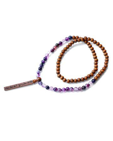 من معدن الإنسان سبحة فاذكروني أذكركم المكونة من الأحجار الكريمة والخرز الخشبي