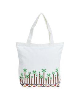 Shababuna x Hnak Palm Tree Canvas Tote Bag TA0002