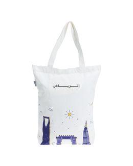 Shababuna x Hnak Our Kingdom Riyadh Canvas Tote Bag TA0004-2
