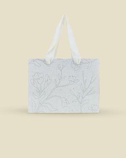 شبابنا كيس هدايا بطبعة ورود - صغير